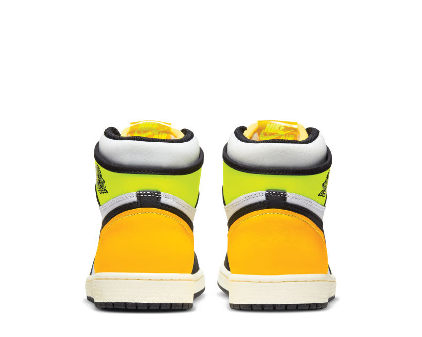 Air Jordan 1 Retro High OG White / Black - Volt - University Gold 555088-118