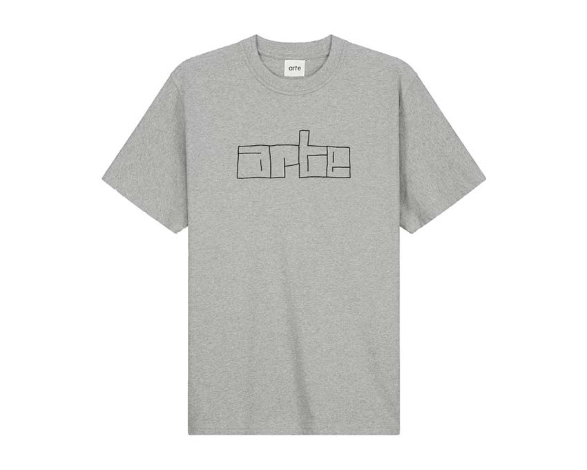 Arte Turner Block Logo Tee Grey AW22-139T