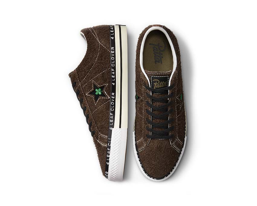 Converse Patta Four-Leaf Clover One Star Pro Java / Burnt Olive - White A03174C