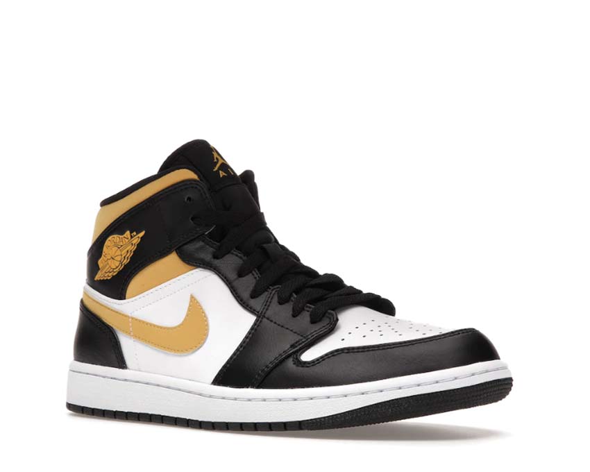 Jordan 1 Mid White / Black - Pollen 554724-177