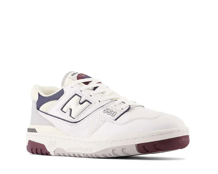 New Balance 550 White / Natural Indigo / Burgundy BB550PWB