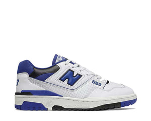 New Balance 550 White/Team Royal — sneaker unisexe basketball vintage cuir