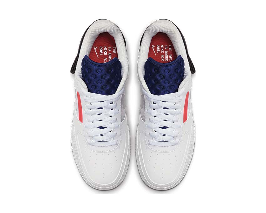 Nike AF1 TYPE Summit White Red Orbit White Black CI0054-100