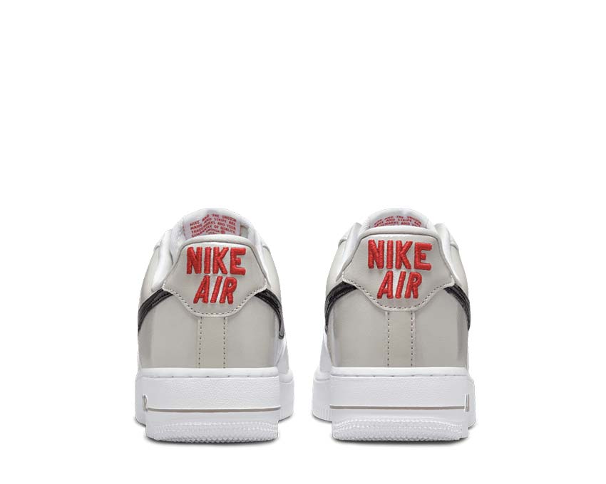 Nike Air Force 1 '07 Lt Iron Ore / Black - White - University Red DQ7570-001