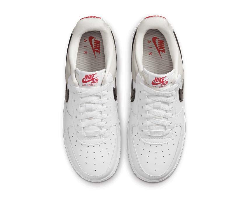 Nike Air Force 1 '07 Lt Iron Ore / Black - White - University Red DQ7570-001