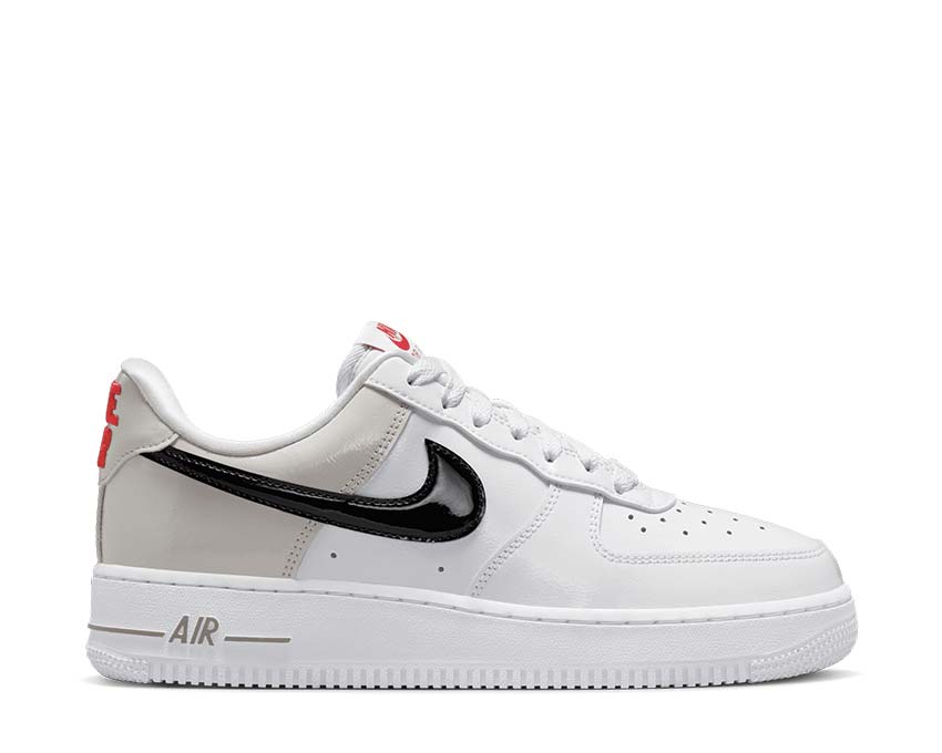 Nike Air Force 1 '07 Lt Iron Ore / Black - White - University Red DQ7570-001