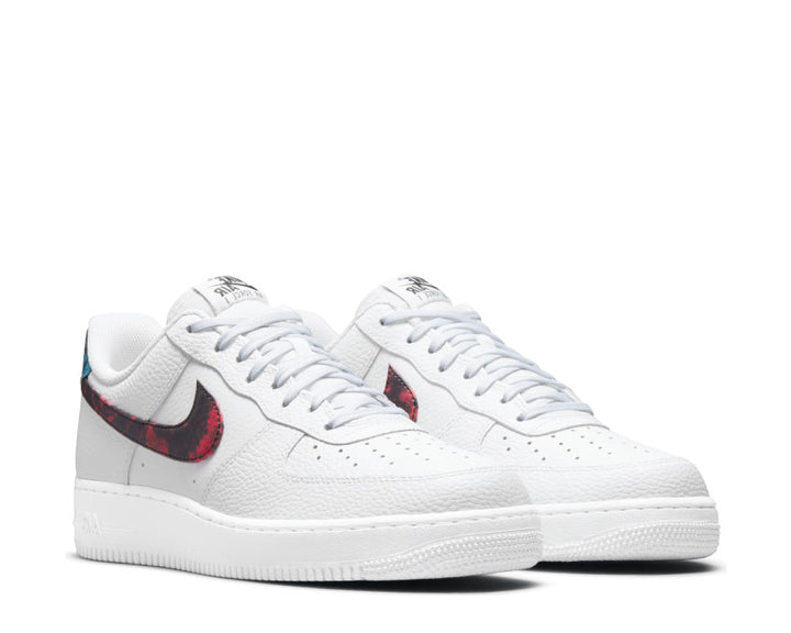Nike Air Force 1 Low White / Bright Crimson - Laser Blue - Black DJ6889-100