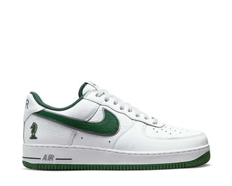 Nike Air Force 1 Low White Deep Forest — sneaker hombre cuero blanco verde