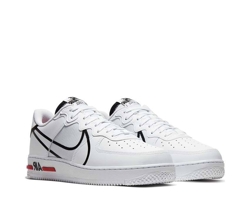 Nike Air Force 1 White / Black - University Red CD4366-100