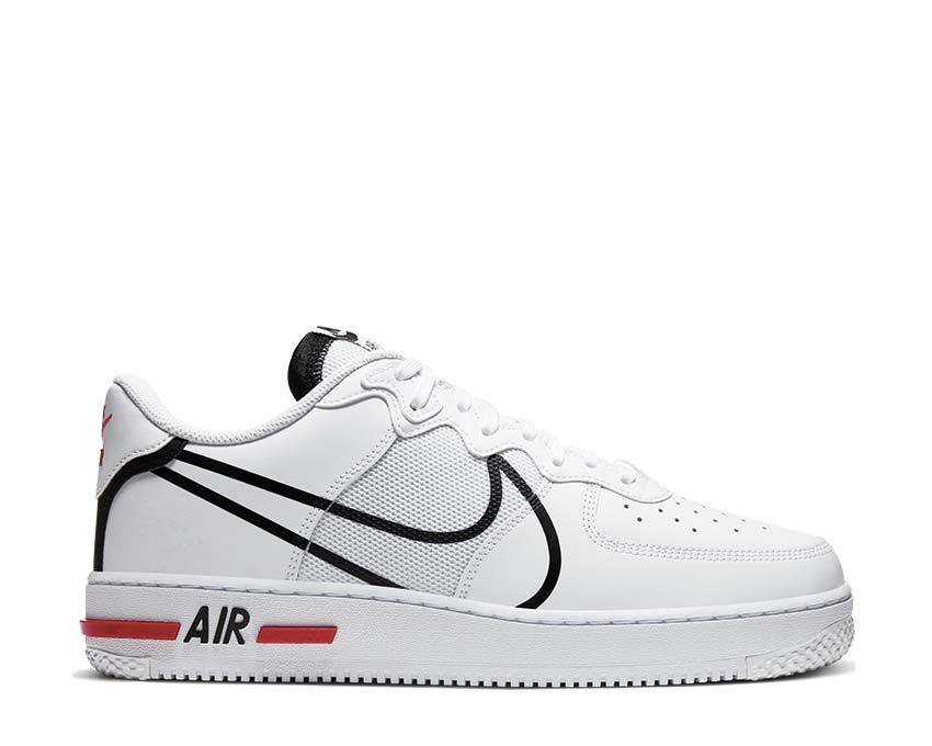 Nike Air Force 1 White / Black - University Red CD4366-100