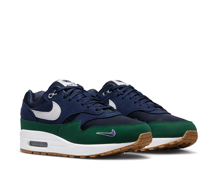 Nike Air Max 1 '87 QS W Obsidian / White - Midnight Navy - Gorge Green DV3887-400