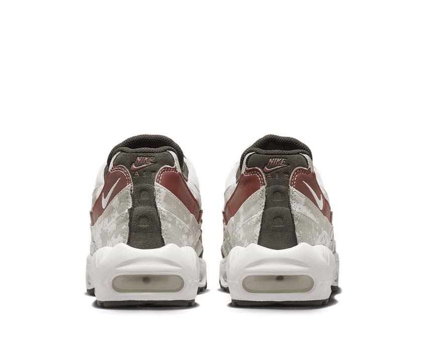 Nike Air Max 95 Light Bone / Summit White - Khaki - Dune Red DQ9016-001