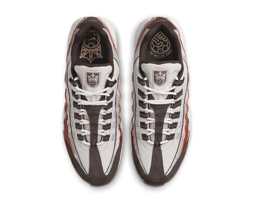 Nike Air Max 95 Light Bone / Summit White - Khaki - Dune Red DQ9016-001