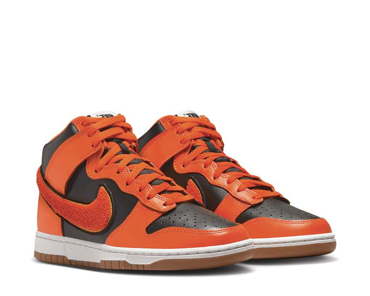 Nike Dunk High Black / University Gold - Summit White - Safety Orange DR8805-002