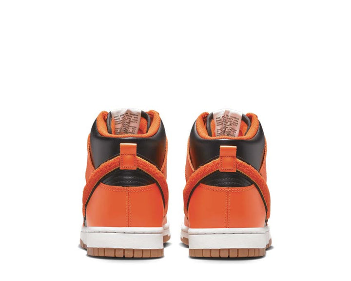 Nike Dunk High Black / University Gold - Summit White - Safety Orange DR8805-002