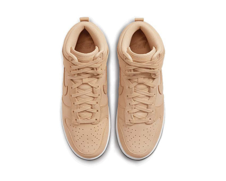 Nike Dunk High Premium Vachetta Tan / Vachetta Tan - White