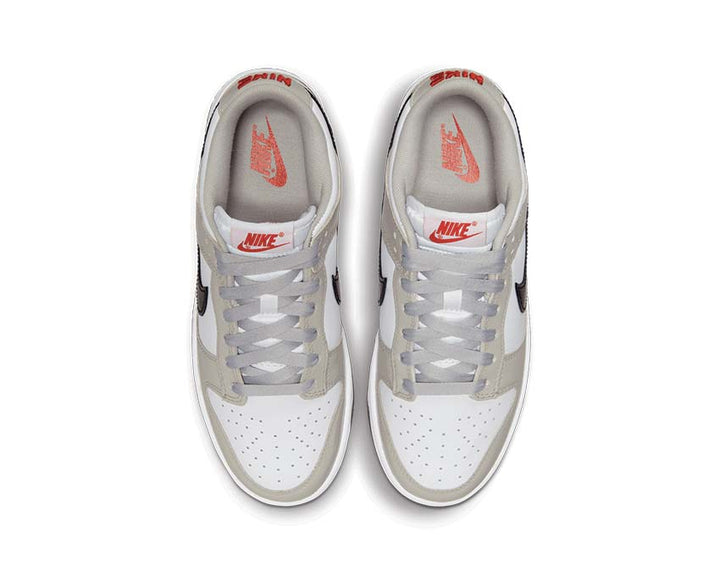 Nike Dunk Low Ess Lt Iron Ore / Black - White - University Red DQ7576-001