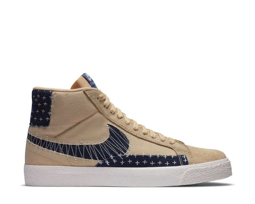 Nike SB Zoom Blazer Mid Premium Sesame / Mystic Navy - Sail - Gum Light Brown CT0715-200