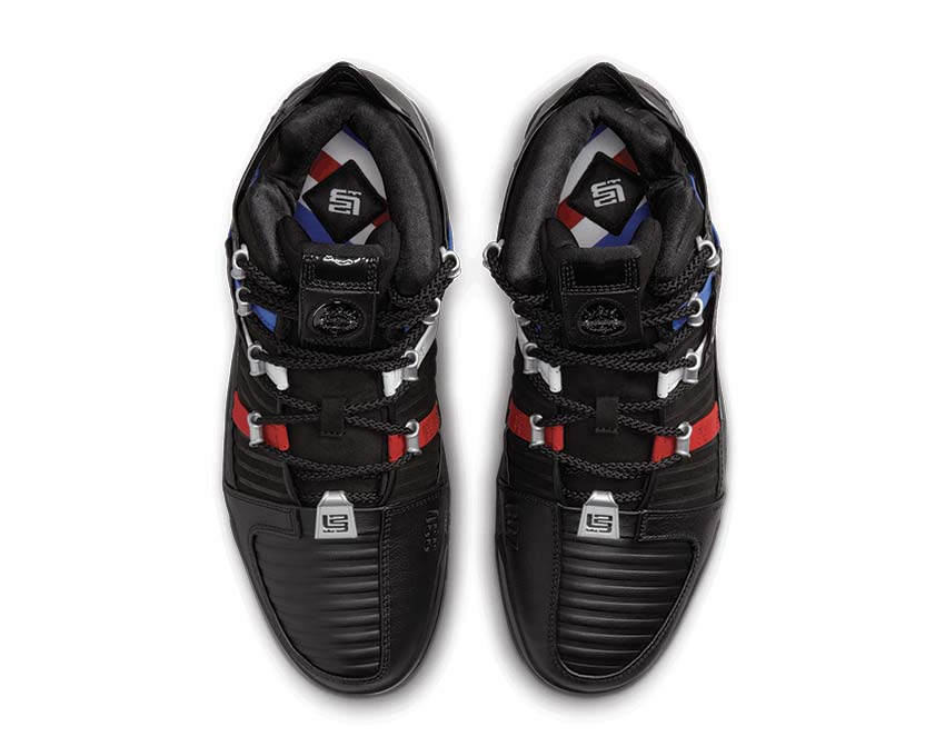 Nike Zoom Lebron 3 Black / Metallic Silver - University Red DO9354-001